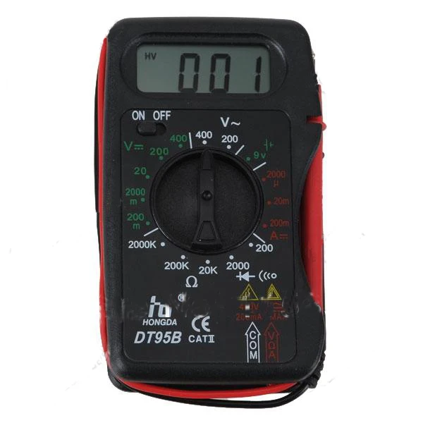 

5sets/lot LCD display Digital Multimeter Test Equipment Voltmeter Ammeter Ohmmeter DT95B