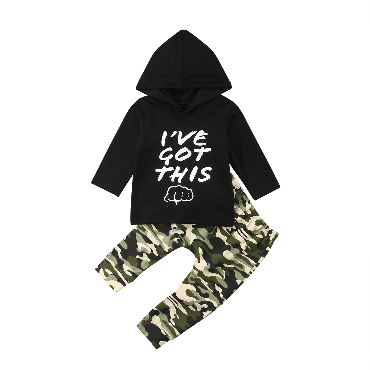 Toddler Kids Baby Boy Camo Outfits Clothes T-shirt Tops+Pants Trousers 2PCS Set