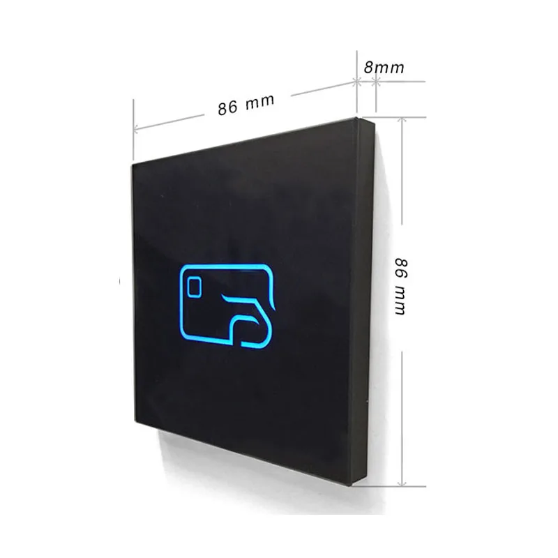 

NEW tempered glass Dual Frequency RFID 125 khz-1356 mhz nfc reader wiegand access control reader +IC nfc tag/ ID key tag