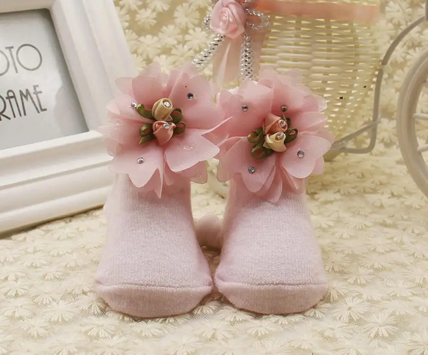 1 пара; Милые Удобные хлопковые носки унисекс с цветочным рисунком для маленьких детей; тапочки; теплые мягкие носки для малышей с изображением животных