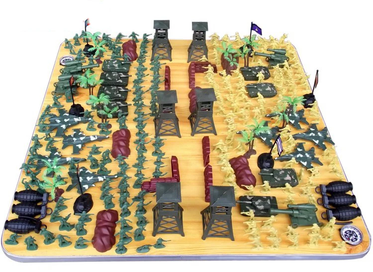 

300pcs/set WW2 Mini Military Soldier Equipment Plastic Model Kits Gift For Children Boy Kids