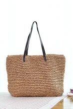 Neue Art und Papier Rattan Große Einkaufstasche Strand Schultertasche Handtasche