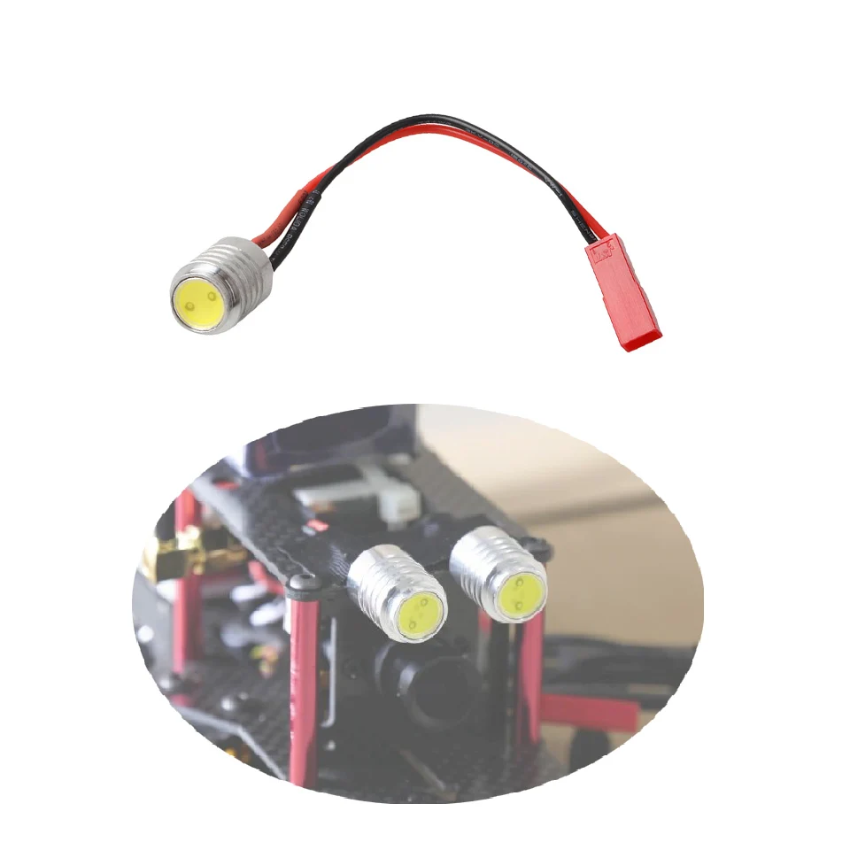 

12V 1.5W LED Highlight Lamp Navigation Light Mini Night Light w/ JST Plug for QAV250 F450 Racing Drone Night Fly Searchlight