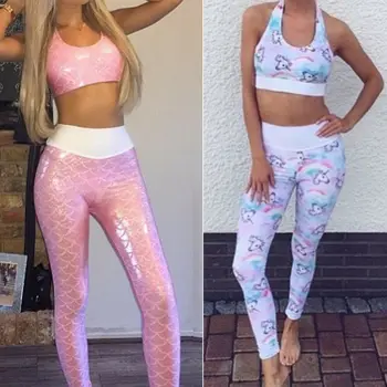 

New Women Ladies Fashion Casual Summer Clothing Set Stretch Workout Fitness Gym Running Sports Tank Top And Pants Clothes Set