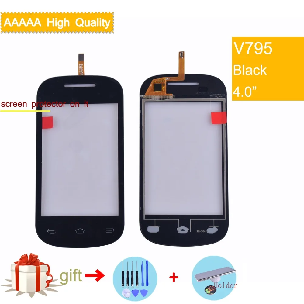 

V795 TouchScreen For ZTE V795 Touch Screen Front panel Digitizer Glass Panel Sensor for ZTE V795 Digitizer replacement black