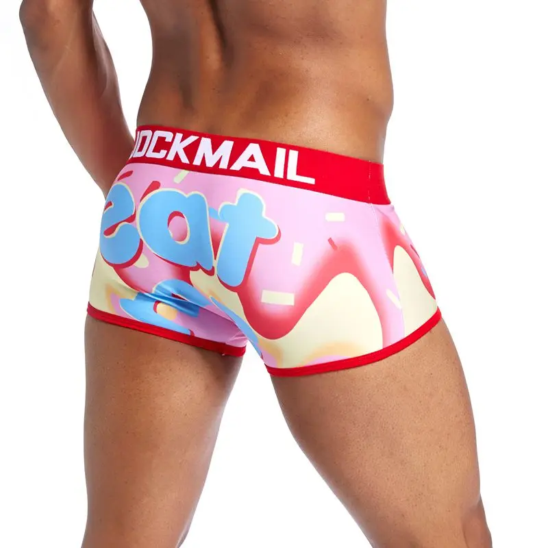 JOCKMAIL, фирменное Мужское нижнее белье, боксеры, сексуальные мужские трусы, шорты, calzoncillos hombre, боксеры, cueca masculina, Гей Нижнее белье
