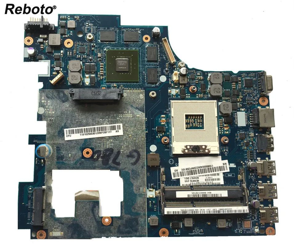 

Reboto High quality FOR Lenovo G780 Laptop motherboard HM76 GT630M 90000406 QIWG7 LA-7983P DDR3 100% Tested Fast Ship