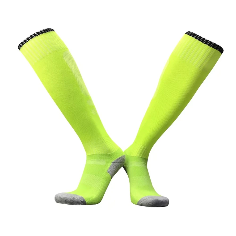 Мужские и женские футбольные носки для мальчиков и девочек, эластичные гольфы, плотные носки, спортивные баскетбольные волейбольные футбольные носки для велоспорта