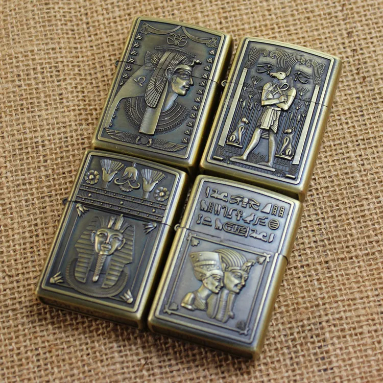 

Bronze relief Egypt kerosene lighter, metal lighters, creative lighters,Cigarette Accessories,Lighters & Smoking Accessories