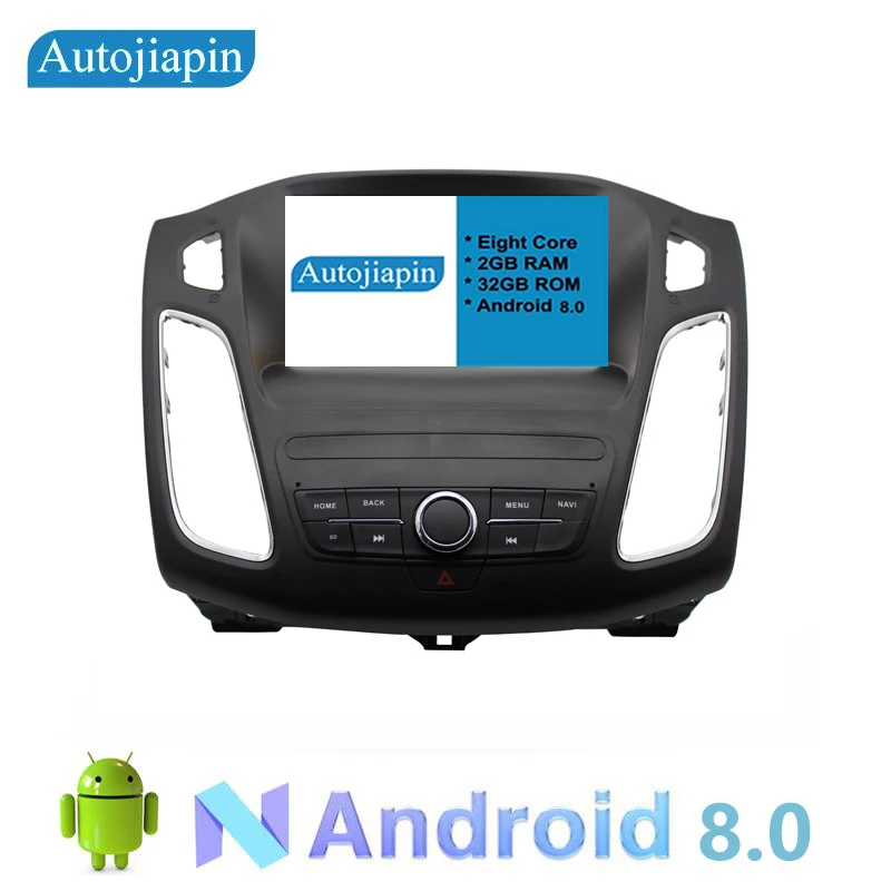 

AUTOJIAPIN 9" Eight Core Android 8.0 2G RAM 1024*600 CAR Navigation Player For FORD Focus 2012- 2015 With Stereo Radio Audio