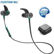 Plextone BX343 Беспроводные спортивные наушники Bluetooth IPX5 Водонепроницаемая Магнитная гарнитура наушники с микрофоном для мобильного телефона