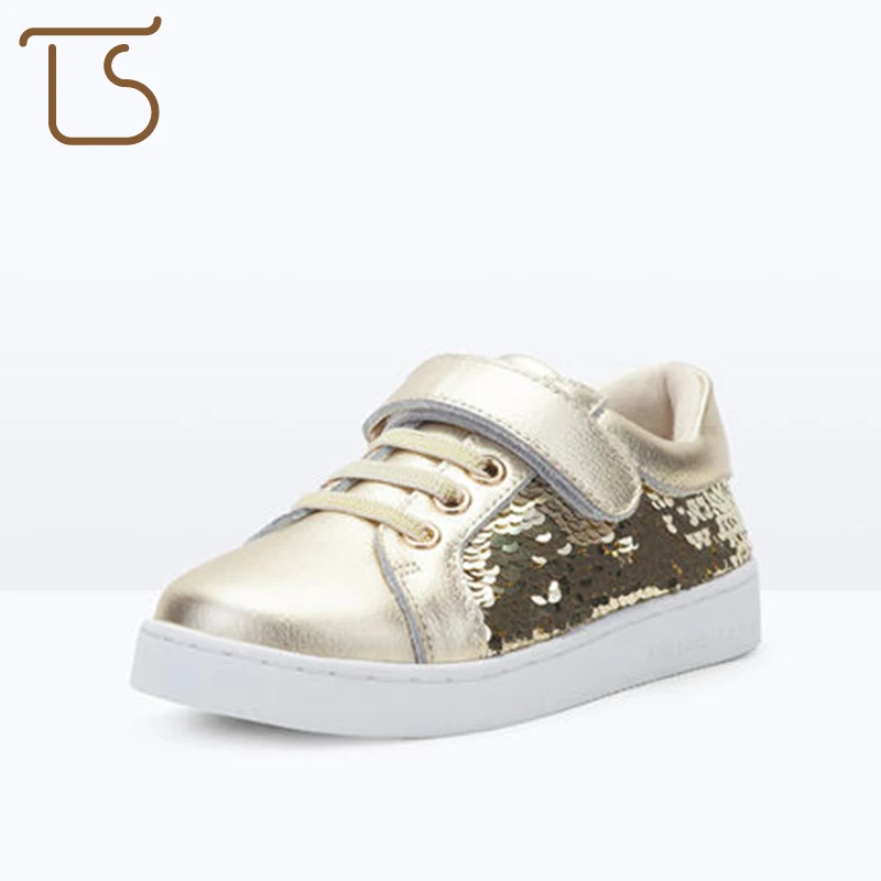 

T. S. kids shoes antislip Spring and Autumn new buckle non - slip leather children 's sports shoes boys girls shoes kids sneaker