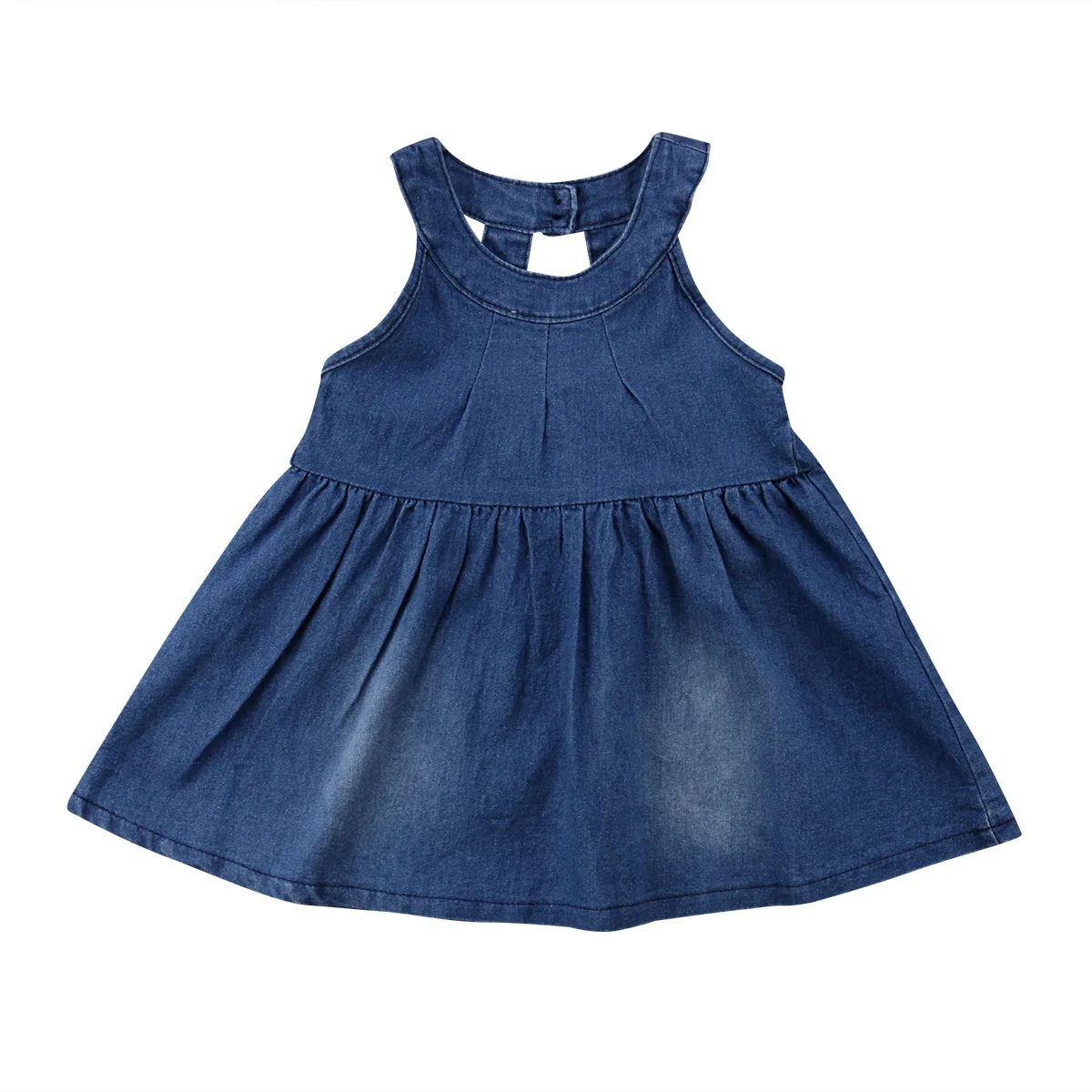 

1-6Y Toddler Kids Baby Girl Sleeveless Denim Dress Princess Girls Holiday Casual Sundress Clothes