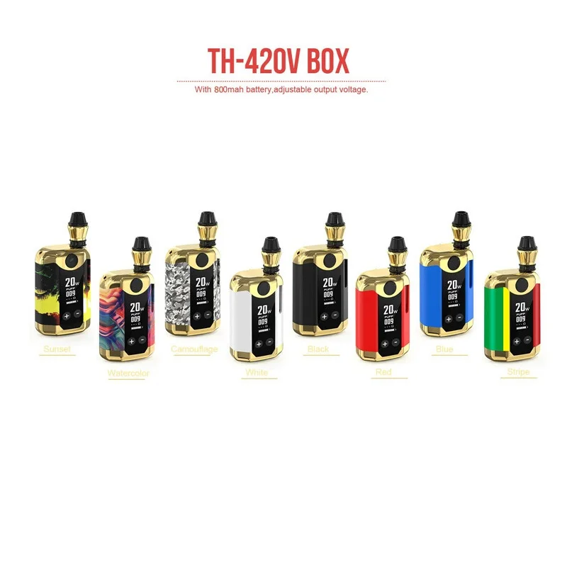 

Original Kangvape Th420v Starter Kit 800mAh 1-20W Mod With 0.5ml K3 Tank Electronic Cigarette For 510 Thread E-cigarette Vapor