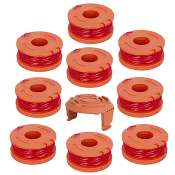 

Hot 8+1 Pcs Replacement 10-Foot Grass Synthetic Trimmer/edger Spool Line Compatible Model Worx Wg180 Wg163 Wa0010 Power Tool