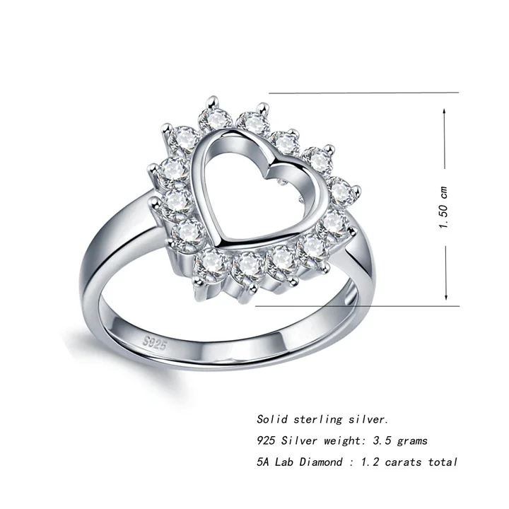 720 Heart ring size