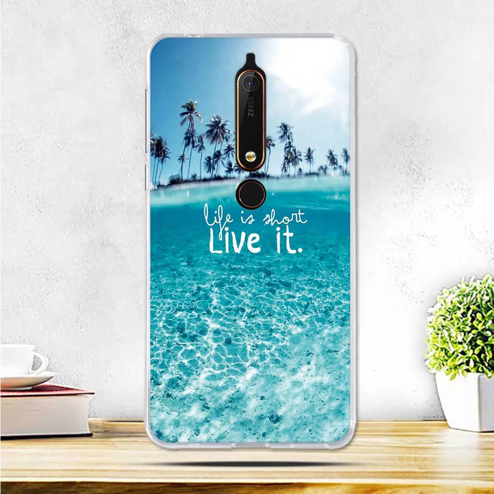 For Nokia 6 2018 Case Nokia 6.1 Case Soft Silicone Back Cover Phone Case For Nokia 6 2018 TA-1068 TA-1050 TA-1043 TA-1045 Case samsung silicone cover Cases For Samsung