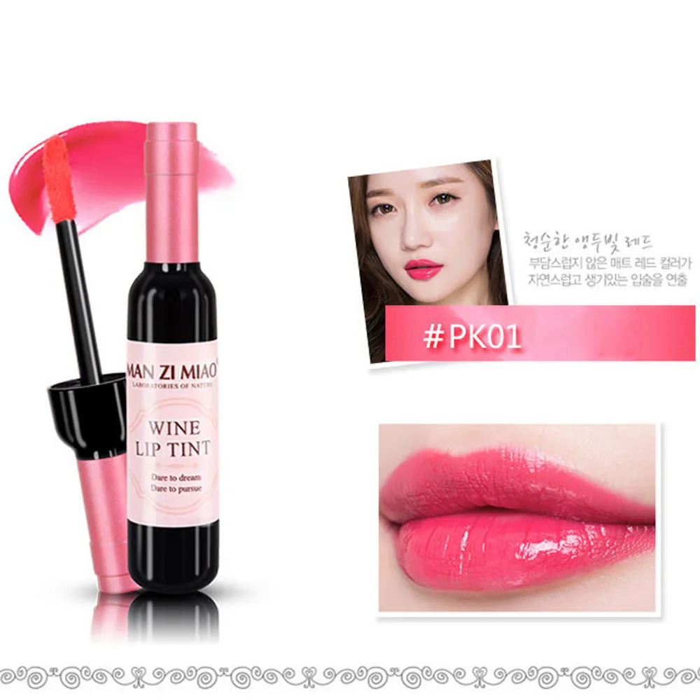 Lipstick Bottle Cosmetic Matte Velvet Red Pigments Nude Matte Waterproof Long Lasting Women Lip Stick#YL1