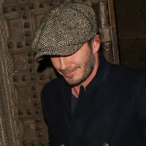 Brand 2015 Fashion David Beckham Men Paragraph Octagonal Hat Newsboy