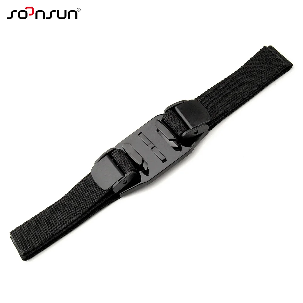 

SOONSUN Vented Adjustable Helmet Strap Head Belt Mount Holder Adapter for GoPro Hero 7/6/5/4/3 For SJCAM For Xiaomi Yi Accessory