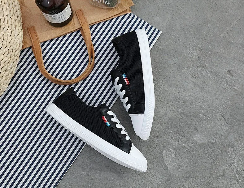QQ20180629-190614.Women Casual Shoes 2018 Spring Autumn Mesh+Soft Leather Women Shoes Fashion Women Flats Breathable Women Sneakers