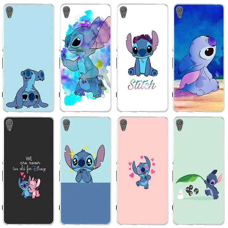 

For Sony Xperia E3 E5 T3 M2 M4 M5 XA XZ Z Z1 Z2 Z3 Z4 Z5 Compact Soft Phone Cases Lilo and Stitch Ohana Sweety Stitch