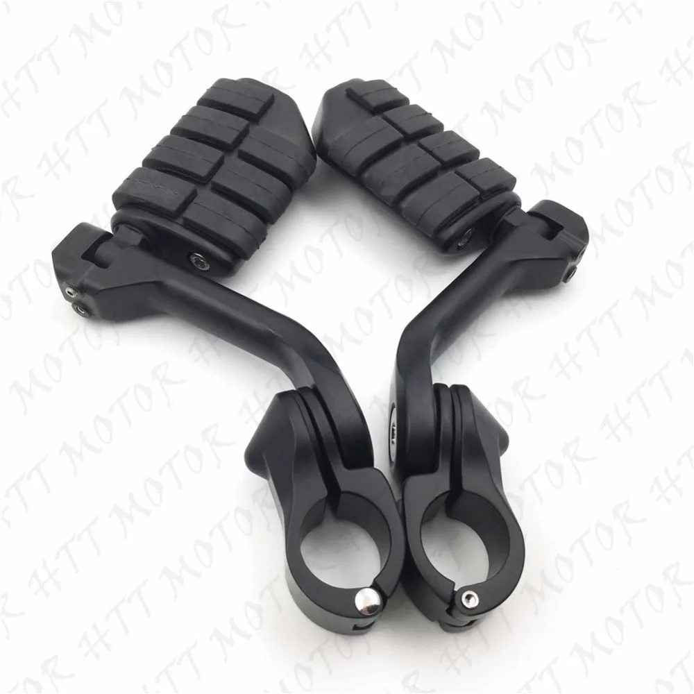 

Aftermarket free shipping motorcycle parts Black 5" Long Foot Peg Kit 1.25" Engine Guard For Honda Valkyrie 1800 2004