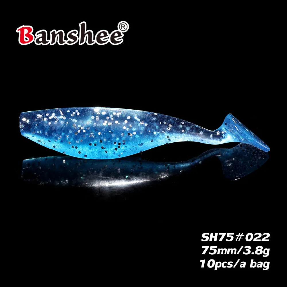 Новая мягкая приманка SH75 Swimbait 3,8 г/75 мм 10 шт./лот Реалистичная Щука бас искусственный Джеркбейт рыболовный резиновый джиг - Цвет: SH75-022