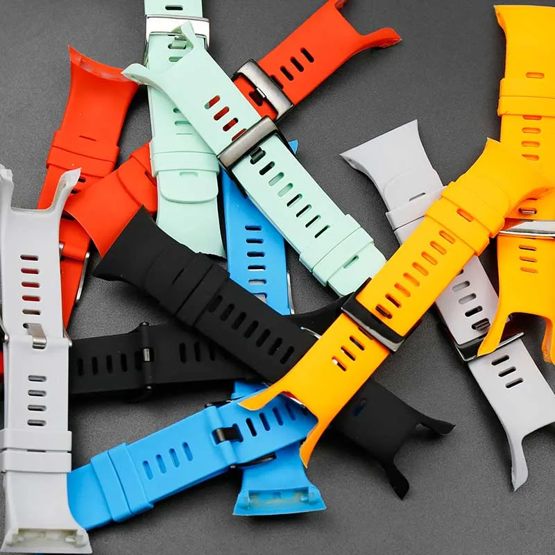 

Men's silicone strap buckle accessories for SUUNTO Spartan cool running waterproof ladies sports rubber strap