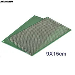 1 шт. 9x 15 см Прототип PCB 2 слоя 9*15 см панель универсальной платы двойная сторона 2,54 мм зеленый