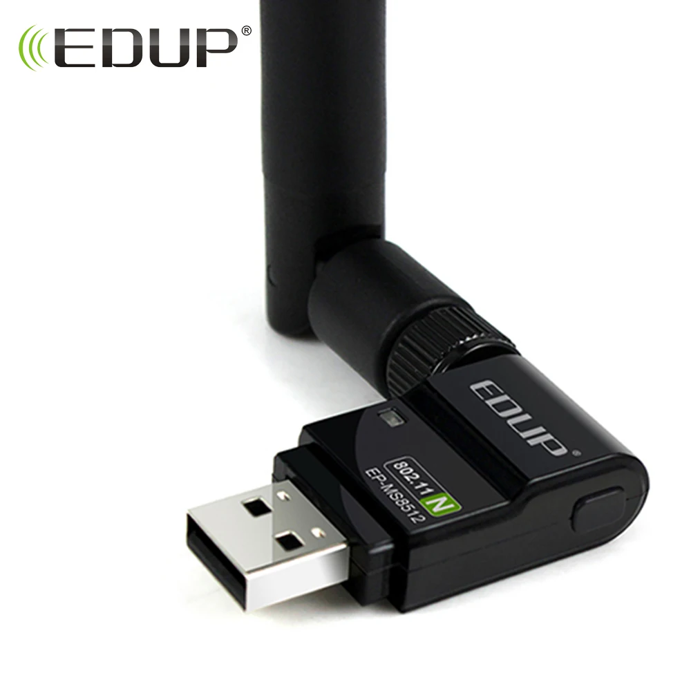 Ceny EDUP Wireless usb adapter wifi 300 mb s wysoki zysk 6dBi anteny długodystansowych bezprzewodowy odbiornik adapter Ethernet usb dla PC