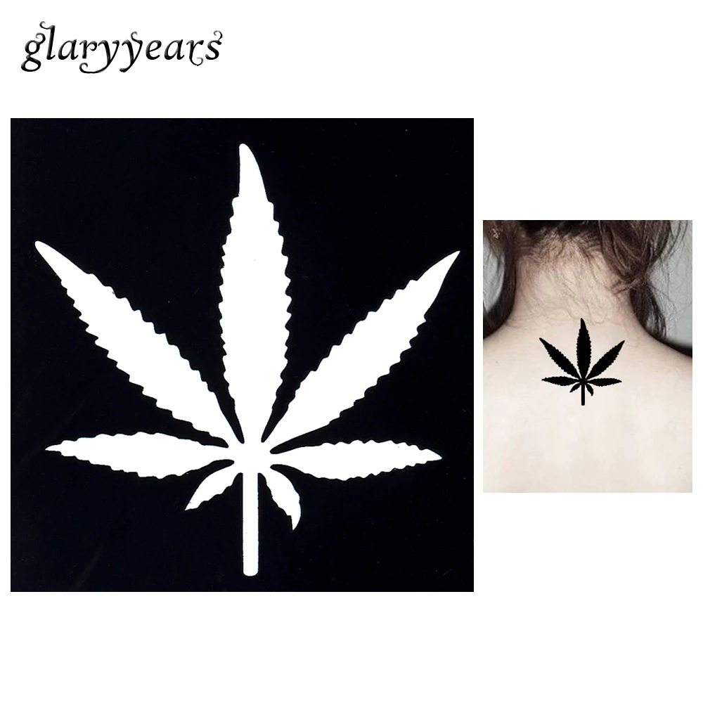جديد 1 قطعة القيقب أوراق صغيرة الحناء وشم استنسل ل DIY النساء الجسم الفن اللوحة للماء الحناء قالب ملصقا الصيف نمط g60