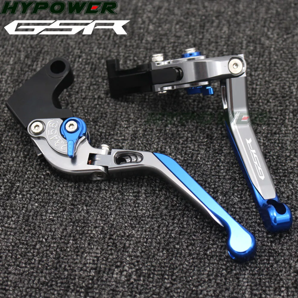 Para SUZUKI GSR 750 GSR750 Foldable Freno de motocicleta extensible plegable embrague palancas CNC
