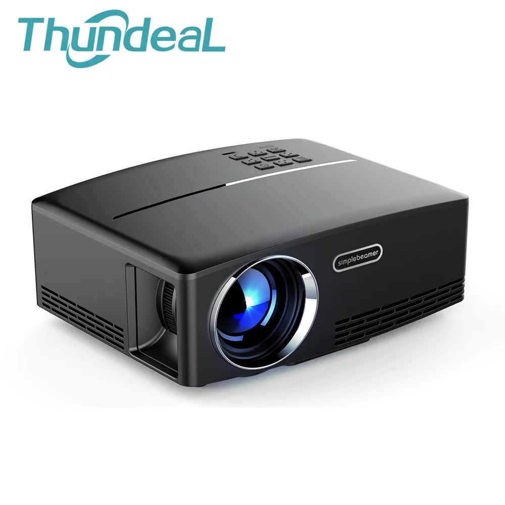 Beste ThundeaL GP80 GP80UP GP70 Opgewaardeerd Android 6.0 Mini Projector LED LCD Projector VGA HDMI Optionele Bluetooth Draadloze WIFI Beamer