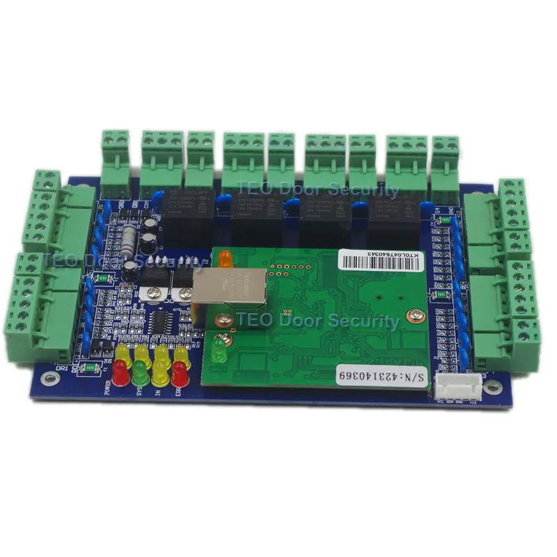Four Door Network Access Control Panel Board With Software Communication Protocol TCP/IP board Wiegand Reader for 4 Door Use