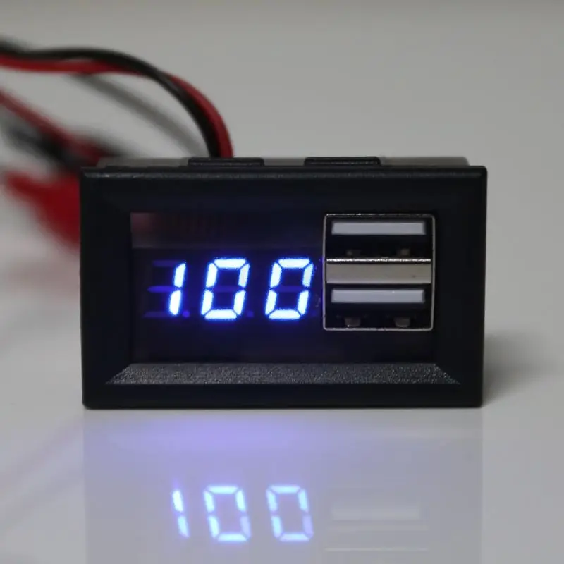 12 В индикатор емкости батареи Измеритель Напряжения измеритель мощности с QC 2,0 3,0 Быстрая зарядка USB выход qiang