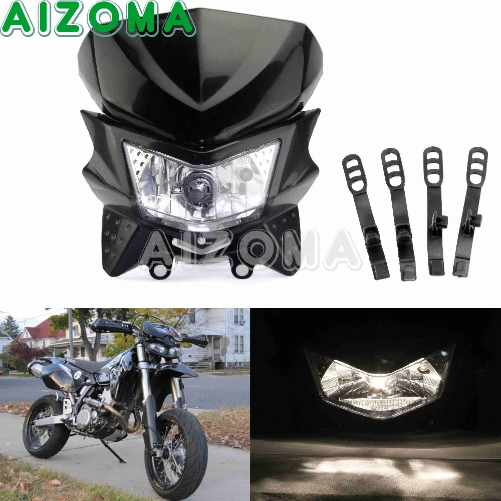 

Dual Sport Motorcycles 35w Universals Motocross Vision Headlight Bulbs Headlamp Fairing Street Fighter Lighting For Kawsaki KTM