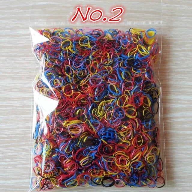 About 1000pcs/bag (small package) 2015 New Child Baby TPU Hair Holders Rubber Bands Elastics Girls Tie Gum Hair Accessories -