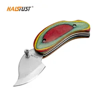 עץ ידית ידית קיפול סכין עץ נירוסטה סכין ציד חיצונית סכיני הישרדות טקטי Couteaux de Chasse Couteau דה Survie (1)