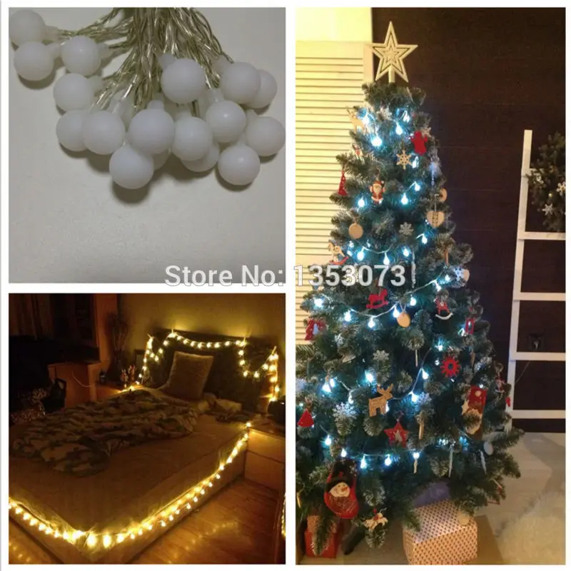 2016 Creative Novelty Lights  Ball led String Garland Pandant Light for Garden Decoration Party Decoration Christmas lights - effect