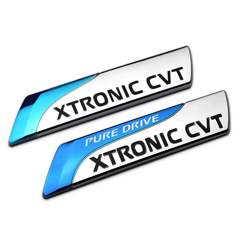 

Pure Drive XTRONIC CVT Car Styling Refitting Emblem Badge Blue Silver 3D Tail Mark Sticker for Nissan Tenna Tiida Sunny etc.