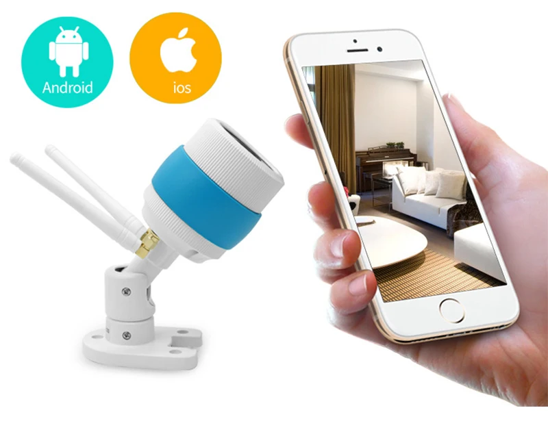 Outdoor IP66 Waterproof CCTV Security Surveillance IP Camera Wireless Wifi Bullet Camera with IR Night Vision Up to 64GB SD Card