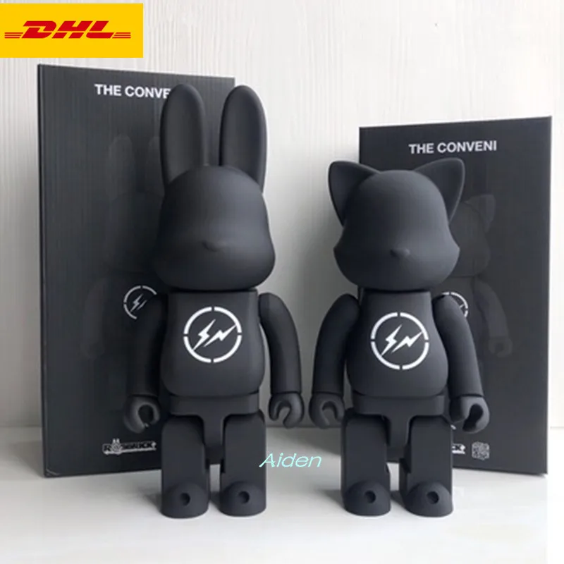 

13" Bearbrick Kaws Gloomy BB Be@rbrick 400% Lightning Rabbit Cat Original Fake Street Art PVC Action Figure Toy BOX 32CM Z665