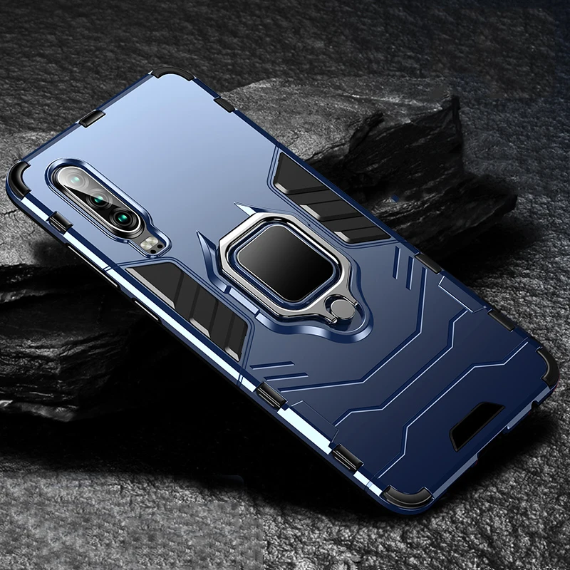 Từ Tính Nhẫn Chân Đế Dành Cho Huawei P30 Pro P20 Giao Phối 30 20X Danh Dự 20 Lite Y9 2019 Chống Sốc Armor bao Da + Dây cute phone cases huawei Cases For Huawei