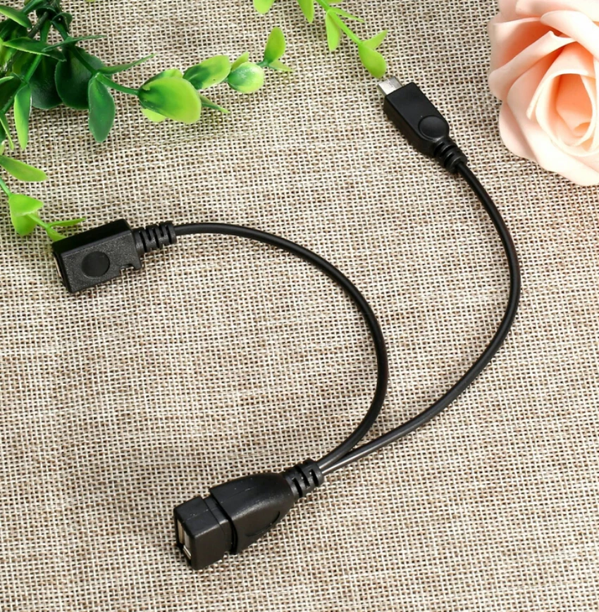 Новый адаптер Удлинительный кабель Женский к Micro Мужской + хост Сплиттер горячий