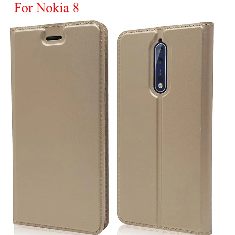Для NOKIA 8 ультратонкий чехол с магнитным напряжением держатель для карт чехлы