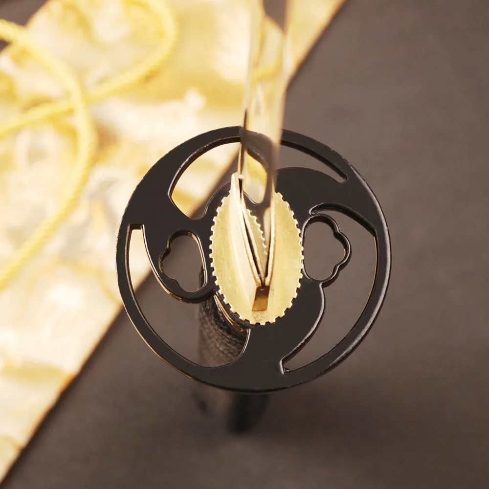 Kaufen Damaskus Japanische Katana Scharfen Samurai schwert Fulltang Klinge mit Hallo Espada Metall Dekoration Messer Gutes Geschenk an freunde