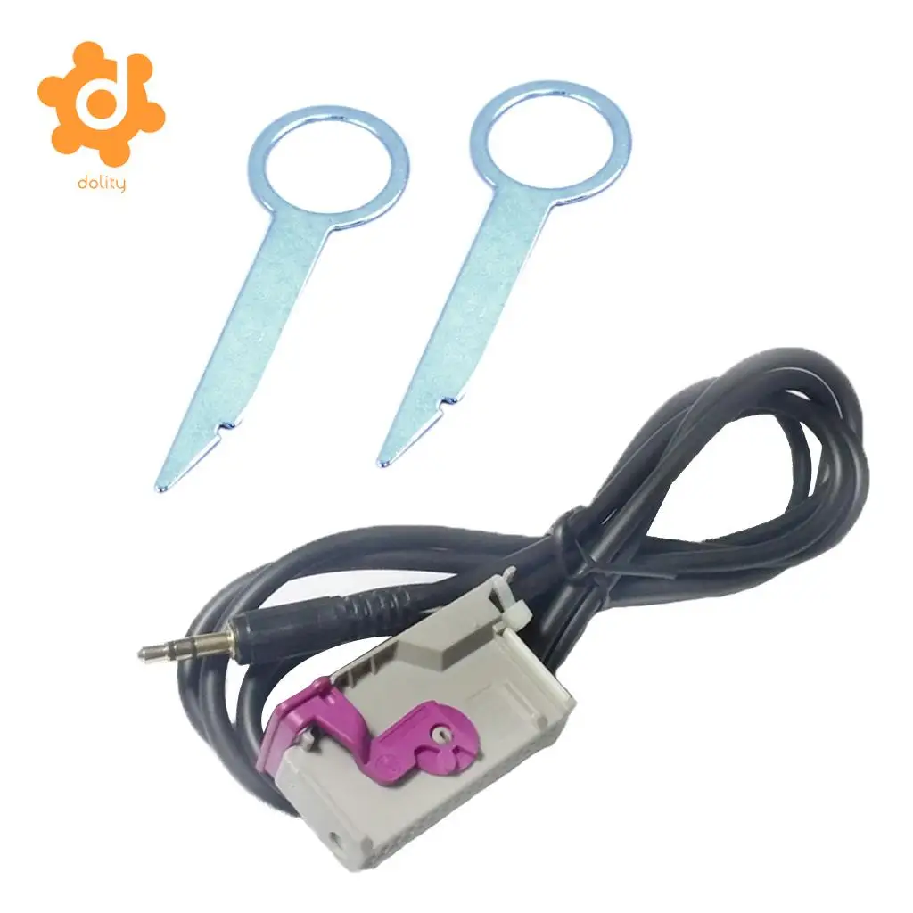 Aux-in 3.5mm Jack Audio 32Pin Cable For Audi A3 A4 A6 A8 TT RNS-E Navigation