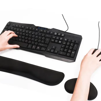 

Comfortable Memory Foam Keyboard Wrist Rest Pad Mouse Wrist Rest Support Easy Typing Pain Relief For Office Computer Laptop