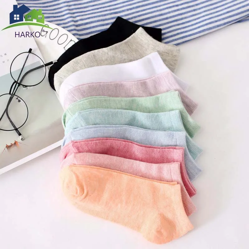 

HARKO Cute 3D Candy colors Socks Unisex Women Men kids Cotton Sock Female Fashion Casual Short Socks Art Socks Funny Low Ankle